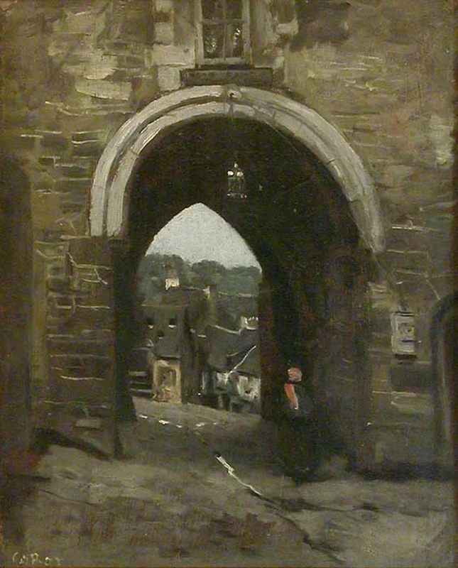 Jean - Baptiste, Camille Corot, La Porta di Jerzual a Dinan, 1860, Louvre, Parigi